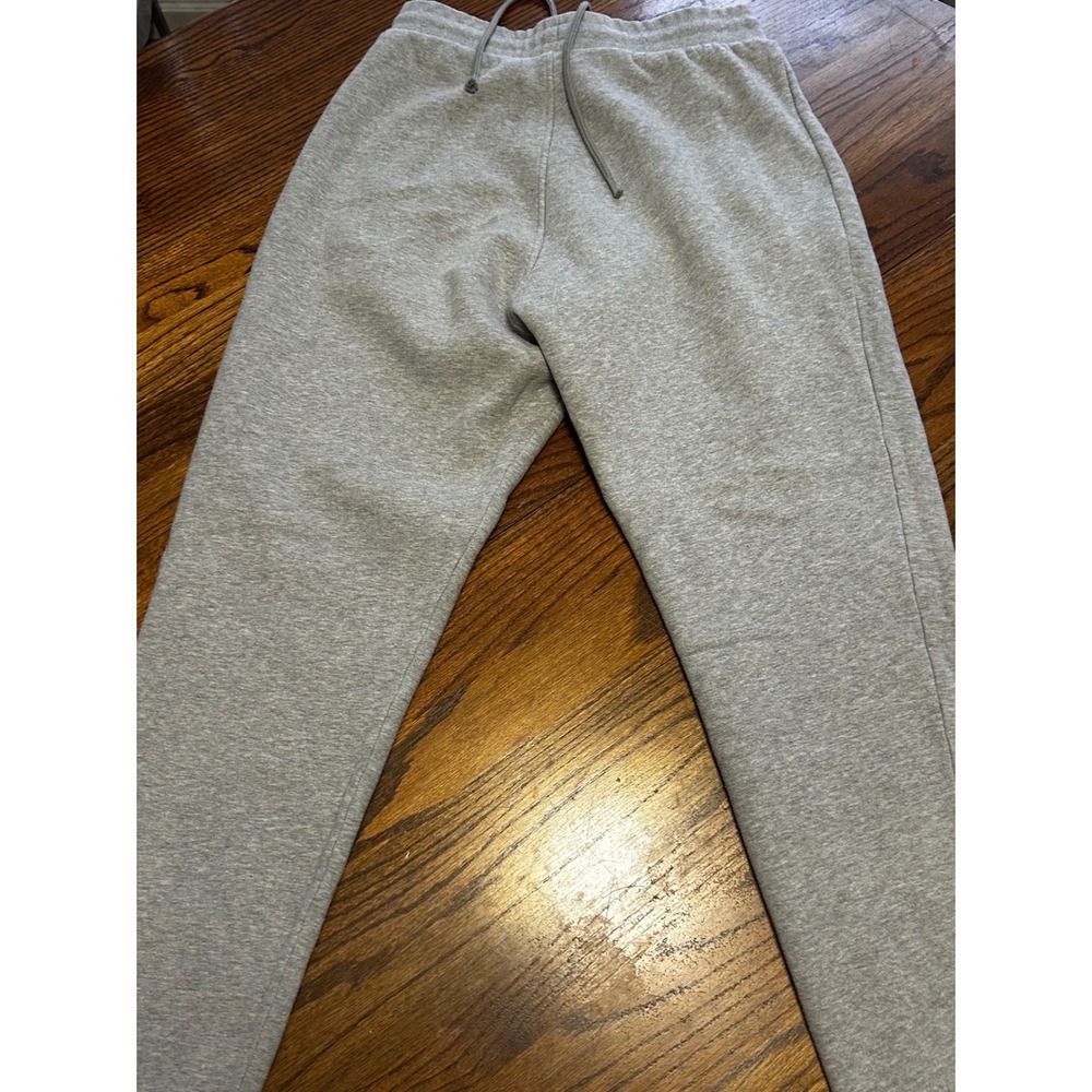 Adidas Originals Trefoil Heather Gray Primegreen Fleece Joggers Mens Size M - Picture 6 of 7